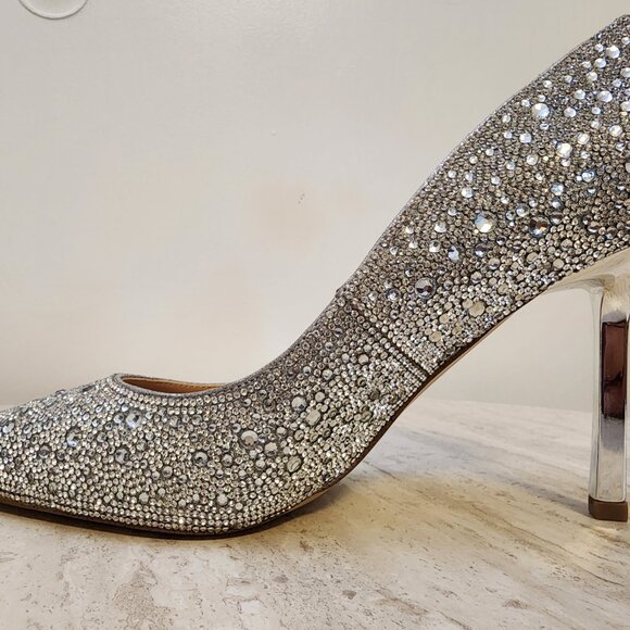 Steve Madden Womens Classie Pointed-Toe St Crystal Rhinestone - B040 - Picture 4 of 11